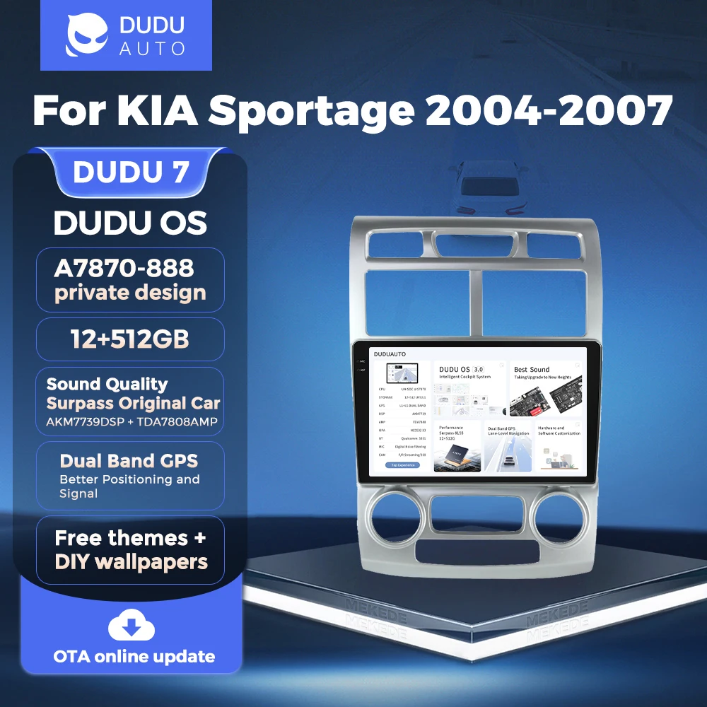 DUDU7 Pure Android13 8core 2K A7870-888 12+512GB for KIA Sportage