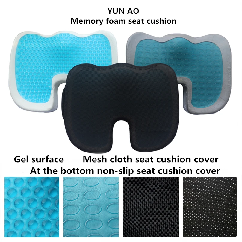 Memory Foam Gel Seat Cushion for Office Chair, Comfort Car Chair Cushion, Desk  Seat Cushion for Tailbone Sciatica Pain Relief, Ergonomic Coccyx Seat Pad  Butt P - China Gel Seat Cushion and