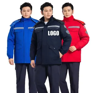 Winter Anti-Static Acid and Alkali Resistant Cotton Engineering Electrician Maintenance Technician Mechanic Suits Workwear