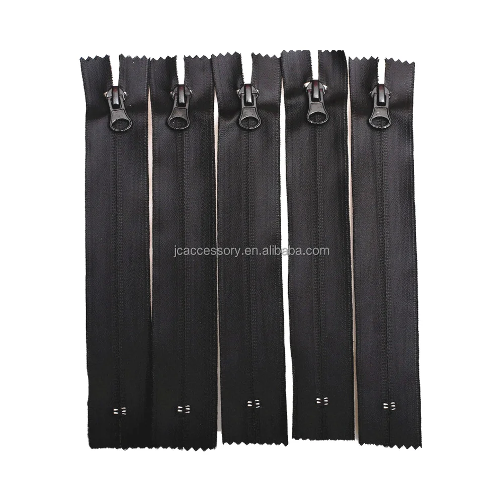3# Auto-Lock Nylon Zipper with Thumb Puller Slider Back Sider Close End for Shoes