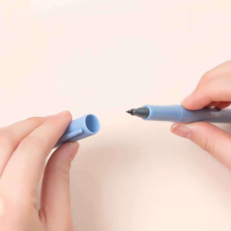 Whaline 10Pcs Japanese Style Pen Set Gel Ballpoint Pen Bag Mechanical  Pencil Pencil Lead Correction Tape Sticky Note Rubber Ruler Highlighter Pen  for
