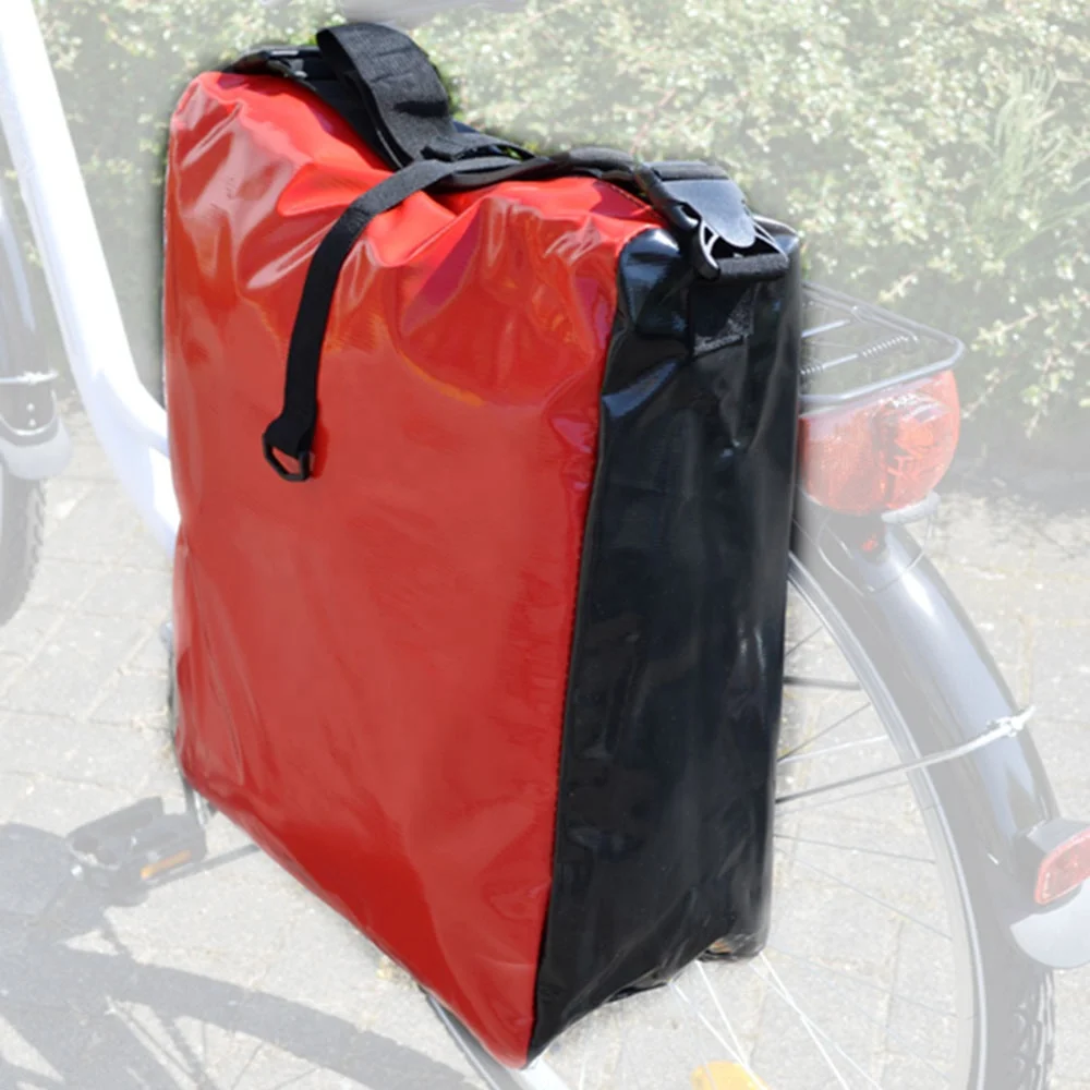 haoYK 25L impermeabile sedile posteriore Carrier bag doppia borsa per portapacchi bicicletta per posteriore grande bicicletta Pannier bagaglio rack 