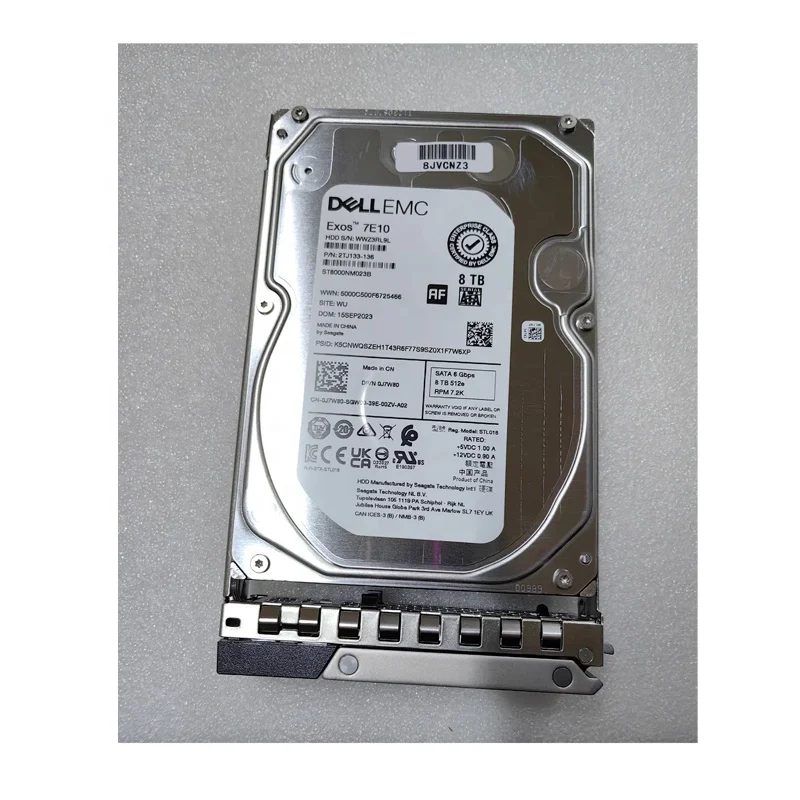 DELL 3.5インチ HDD 8TB SAS 本体 Original Brand New Dell 8TB SATA 3.5-inch HDD Hard Drive High