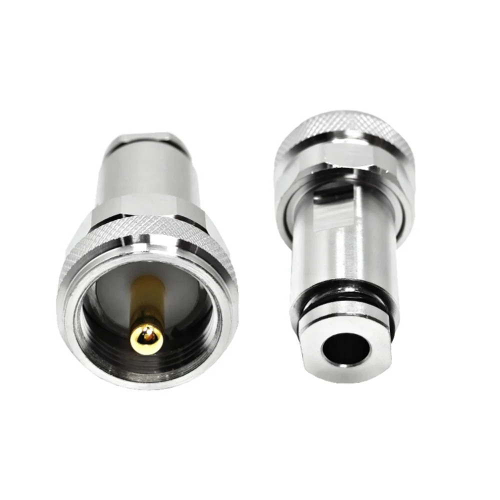 RF Coaxial Connectors Brass RF Connector Coaxial SMA Male Plug Clamp for lmr240 H155 LMR240 Cable