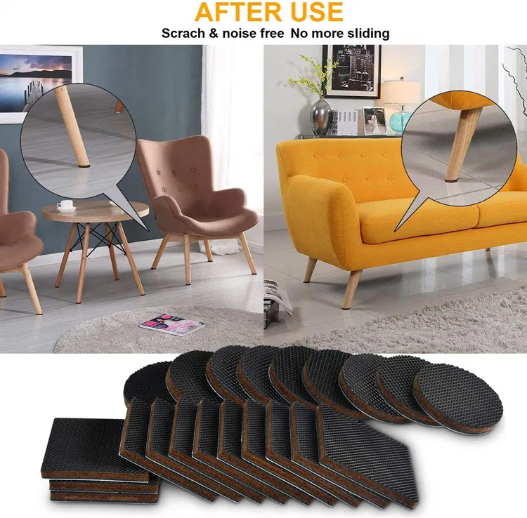 Non slip Furniture Pads Sofa Chair Leg Feet Protector Pads