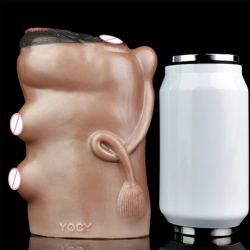 Male Sex Toys Male Masturbator, Adult Sex Toys for Men,Ultra Realistic Textured Tight Vagina Anus & Mouth  Toys-Fair