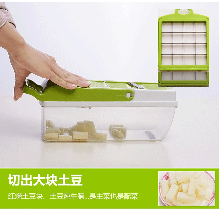 
Многофункциональная овощерезка, измельчитель для фруктов, картофеля, моркови, сливная корзина, кухонные аксессуары 