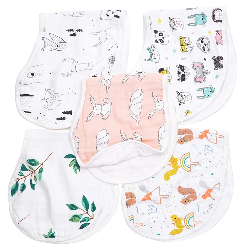 Печать 70% бамбук 30% хлопок Burp ткань абсорбент тряпка, Burp ткань муслин