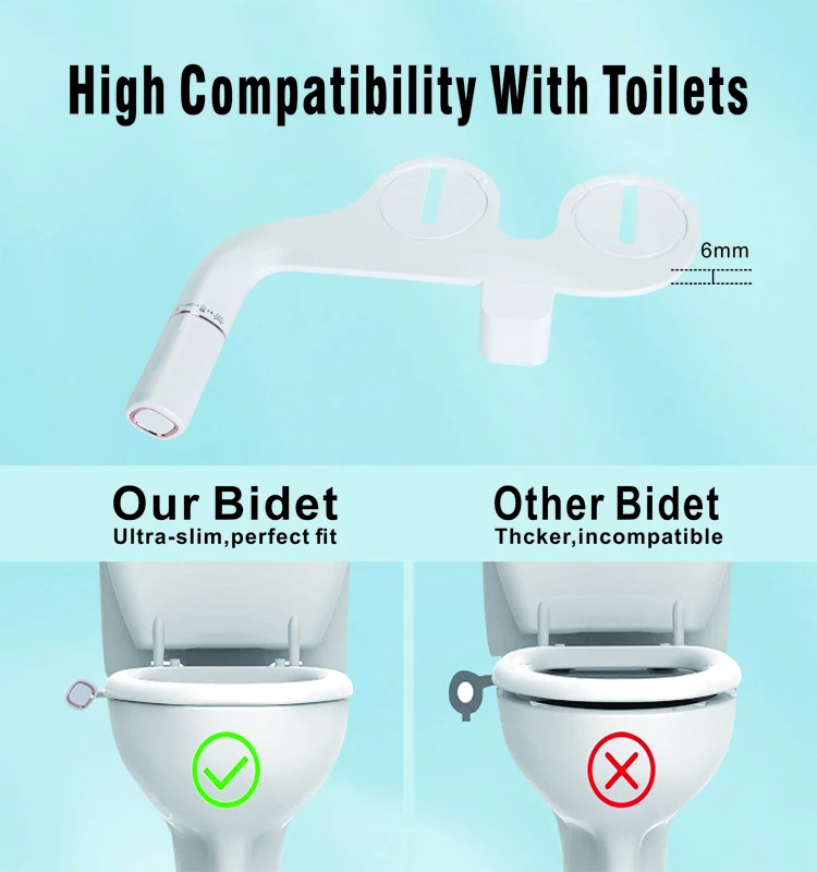 Manual Bidet Luxury Toilet Bidet Hot Selling Nozzle Self-cleaning Bidet ...