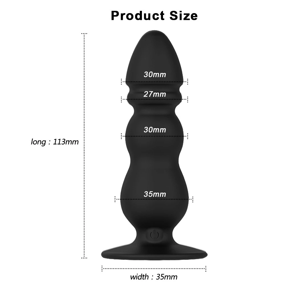 Thrusting Vibrating Anal Sex Toy With 7 Powerful Back Forth Anal Vibrator Patterns Thruster for Anal Sex
