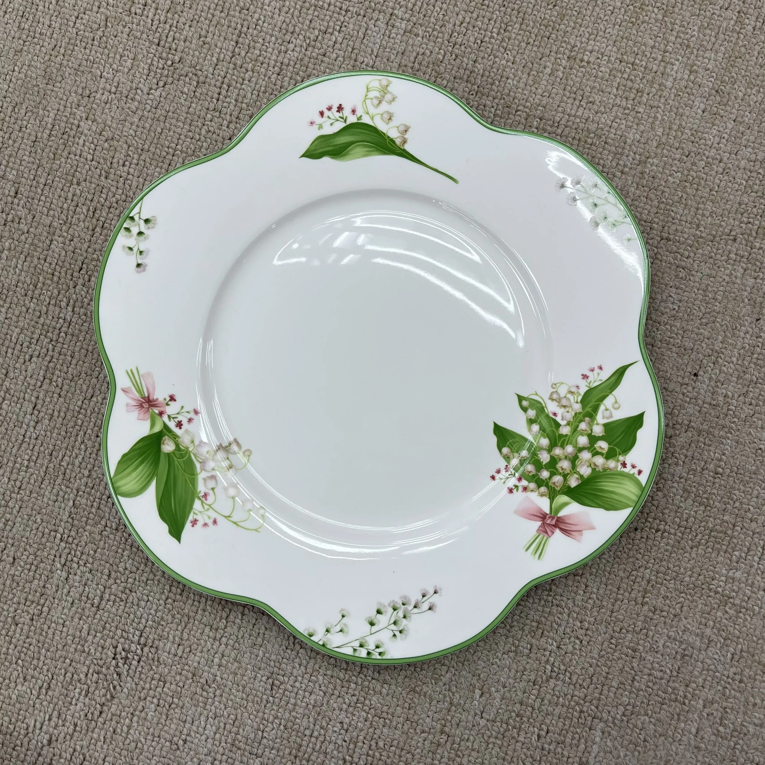 product 220ml lily of the valley fresh spring floral tableware for afternoon tea  quiet reading breaks porcelain coffee cup  saucer-8