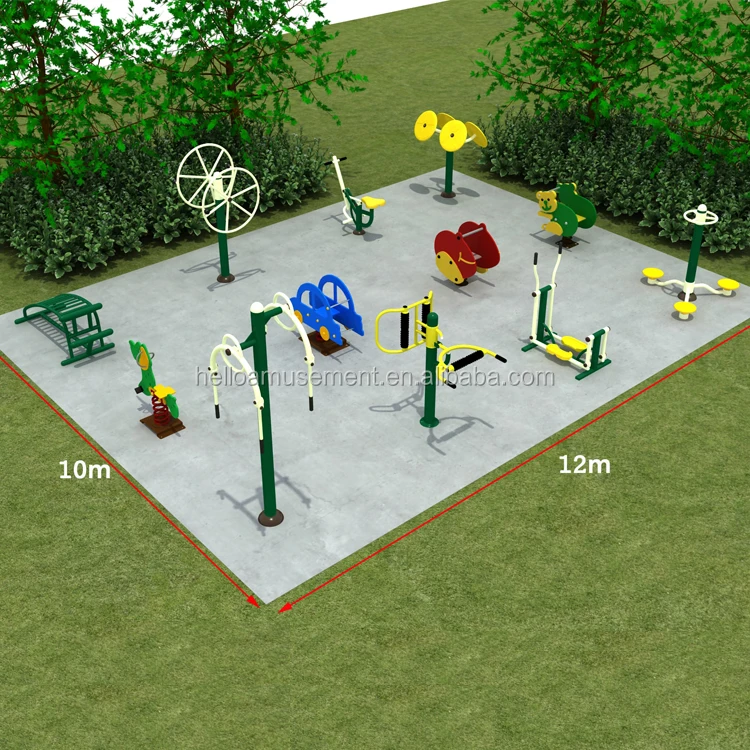 Park Outdoor Physical Fitness Equipment Hello Amusement