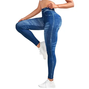 Gym Fitness Yoga Pants Seamless Sand Wash Leggings Women High Waist Active Wear Sporty Pants