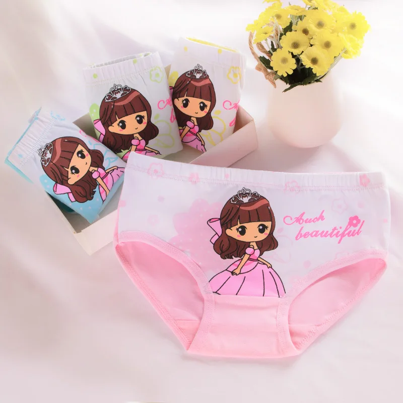 Оптовая продажа от производителя; Симпатичные Детские хлопковые гетры для девочек нижнее белье подростков девочек; Короткие трусы; Детское повседневное детей От 2 до 12
