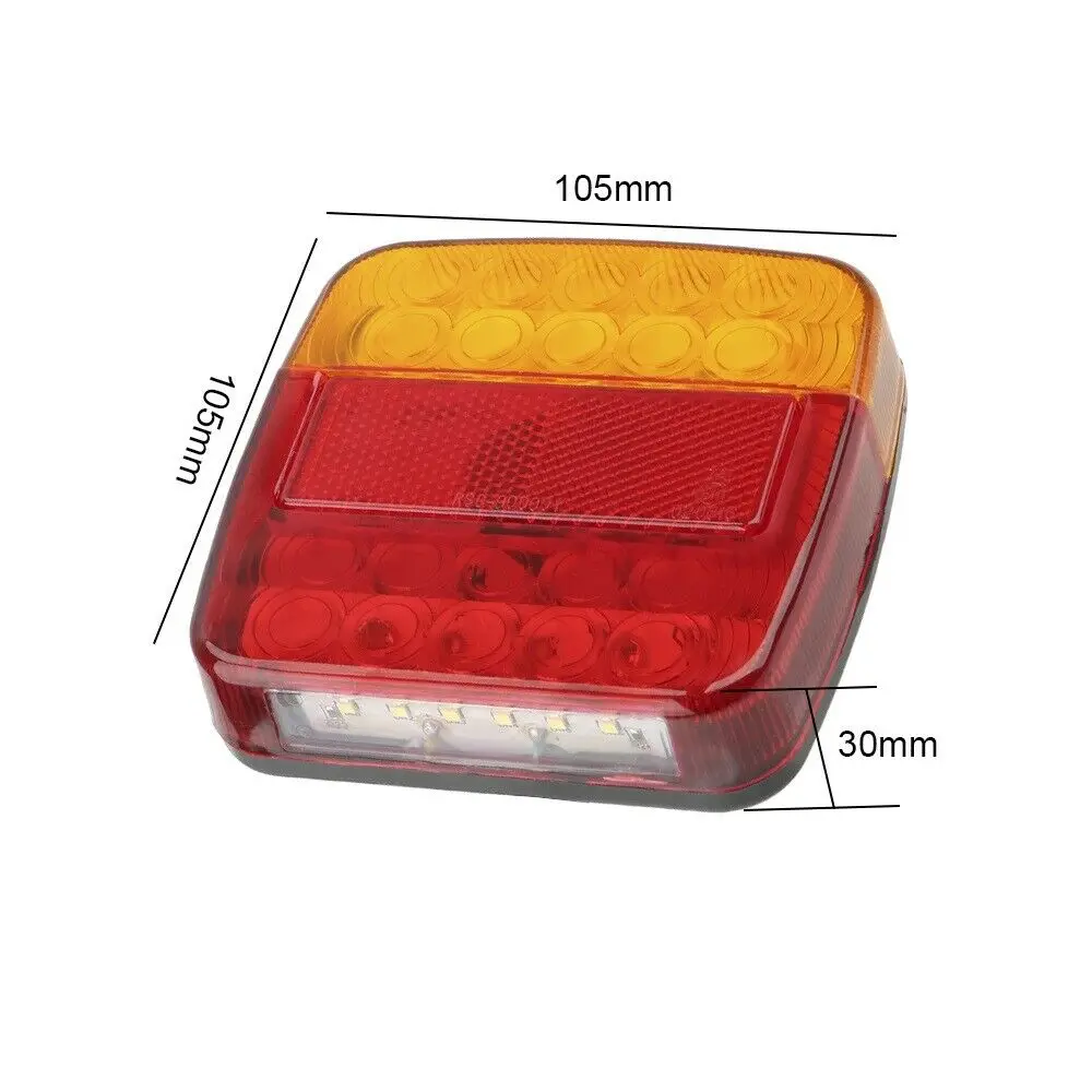 Luci Per Rimorchio A LED 2 Pezzi 12V, Luci Posteriori A LED Universali Luci Di Retromarcia Da 20 Led Indicatori Di Direzione Dei Freni Illuminazione Fanale Posteriore Per Camion Con Rimorchio Trattore 83935260 - 2