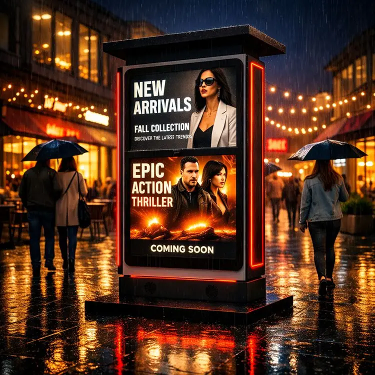 street advertising digital kiosk display 
