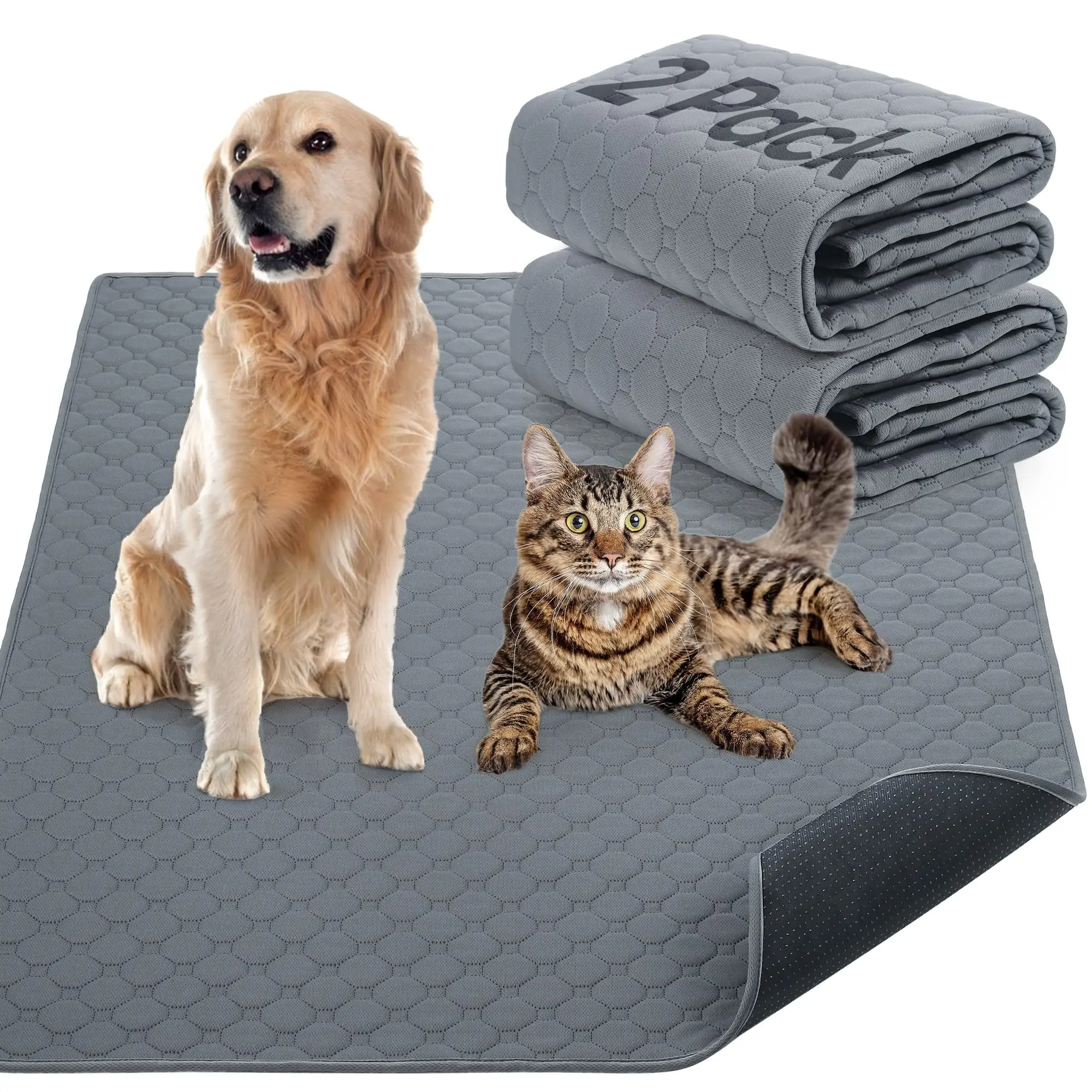 OEM Reusable Dog Training Pads Washable pet Pads Washable Puppy Training Pads, Super Absorbent Waterproof Pee Pads for Dogs, Car