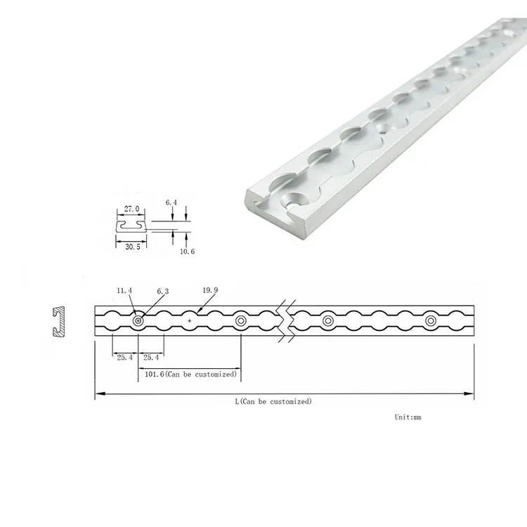 Single Stud Anchor Point Tie Down Logistic Track Anodized Truck Load Angled Aluminum Airline Cargo L Track for Trailer Beds supplier