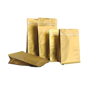 Custom printed food grade dried coffee fruit self-supporting valveless easy-to-tear zipper bag