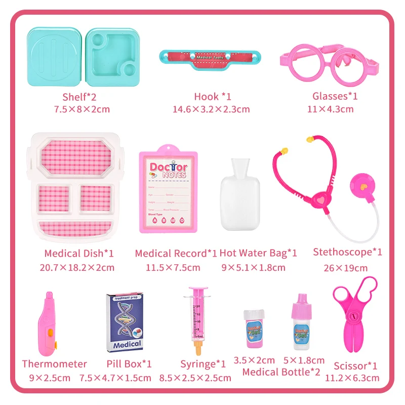 Детский чемодан, набор врачей, пластиковые игрушки, наборы для детей, больница, ролевые игры, развивающие игрушки для врачей, медсестер, ролевые игрушки