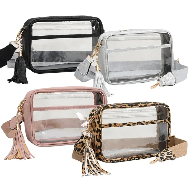 0401~Lace Patterned Recycled PVC Crossbody Bag