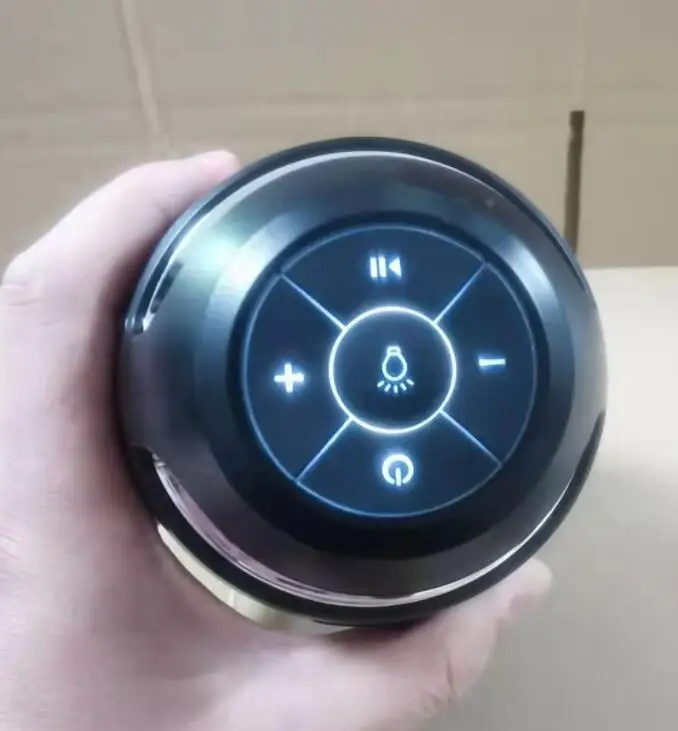 Portable Wireless BT A1 Speaker Waterproof Outdoor Bass with LED Flame Atmosphere Light Rechargeable