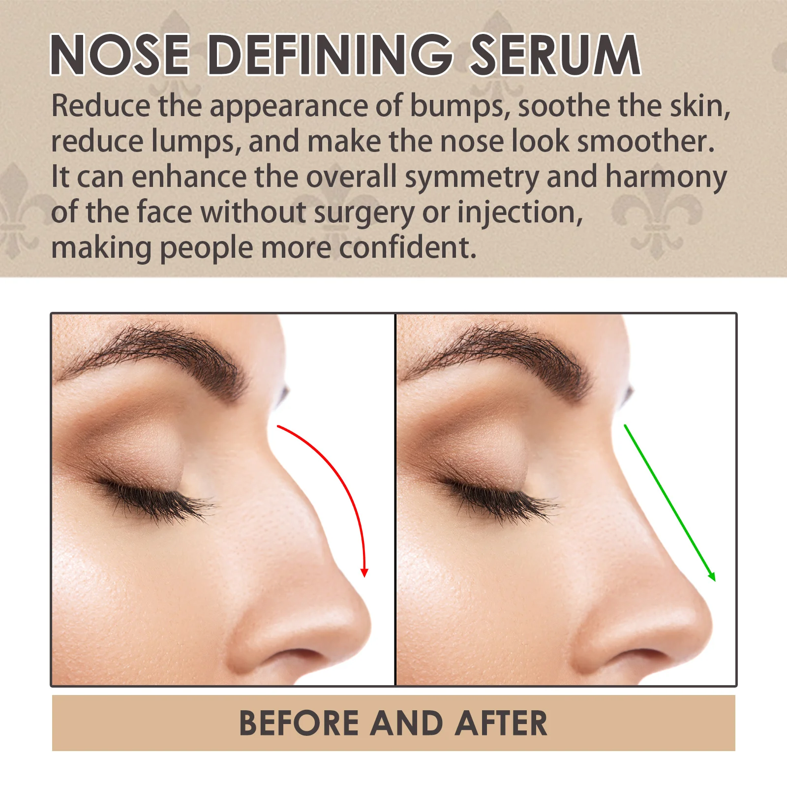 JAYSUING Wholesale Nose Defining Serum Sharp And Defin Perfect Nose Line Tightening Firm Nose Effect Nose Lift Up Essential Oil