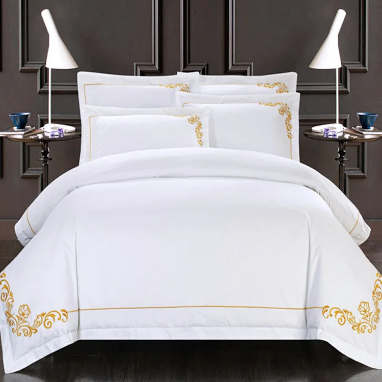 Promotional Durable Using Set Bed Supplies Set 100 Cotton Deluxe Luxury