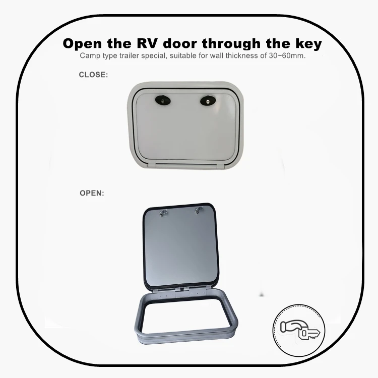 High quality TONGFA aluminum alloy Luggage door with RV motorhome Caravan camper campervan