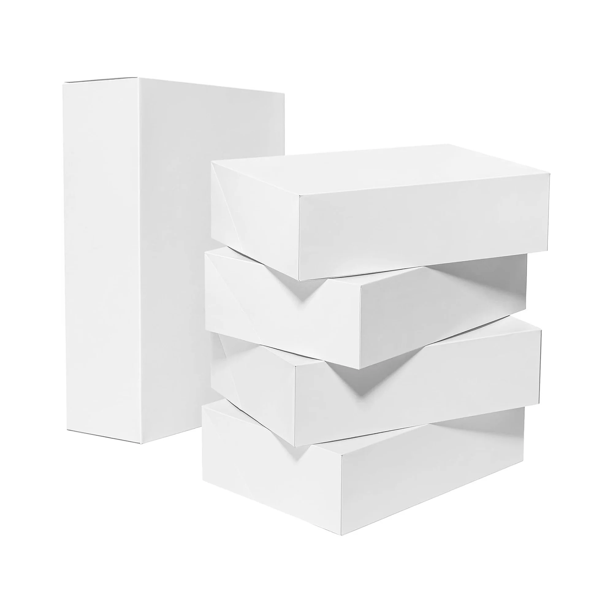 Customizable Recyclable White Gift Mailer Boxes with Lids Wholesale Holiday Shipping Packaging Supplier