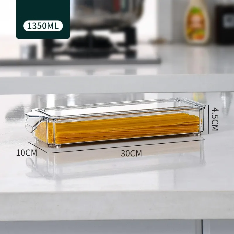 New kitchen transparent refrigerator storage box drawer type crisper rectangular with cover version of the storage basket manufacture