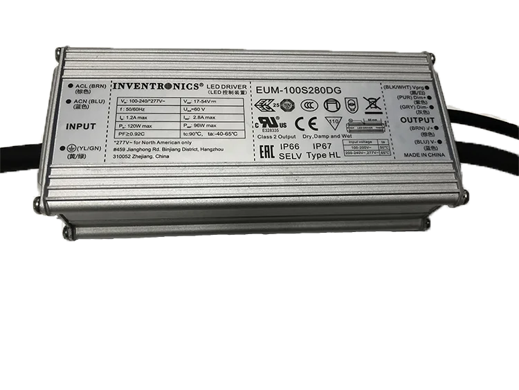 100watt Inventronics D4i Dali Dimmable IP67 Driver 2500ma 50v 100w  30v Led Drive