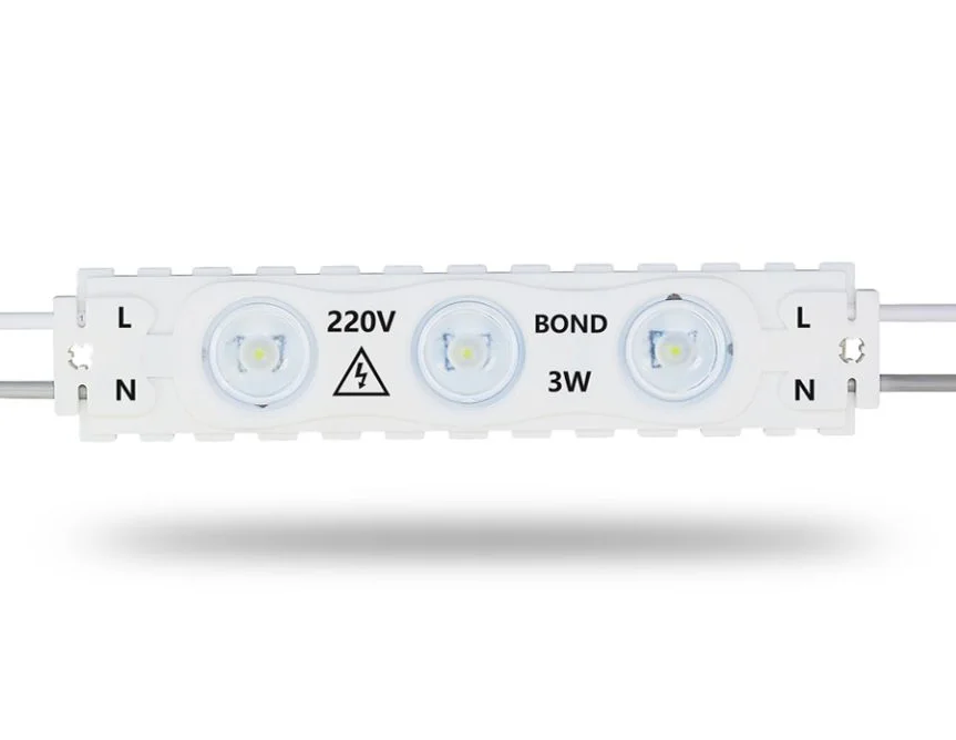 High Power 3leds Modulo1.5W 3W Outdoor 2835 Sign Module AC 110V 220V Led Module Light Box Injection Module