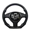 Carbon Fibre+Perforated Leather+black Stitching