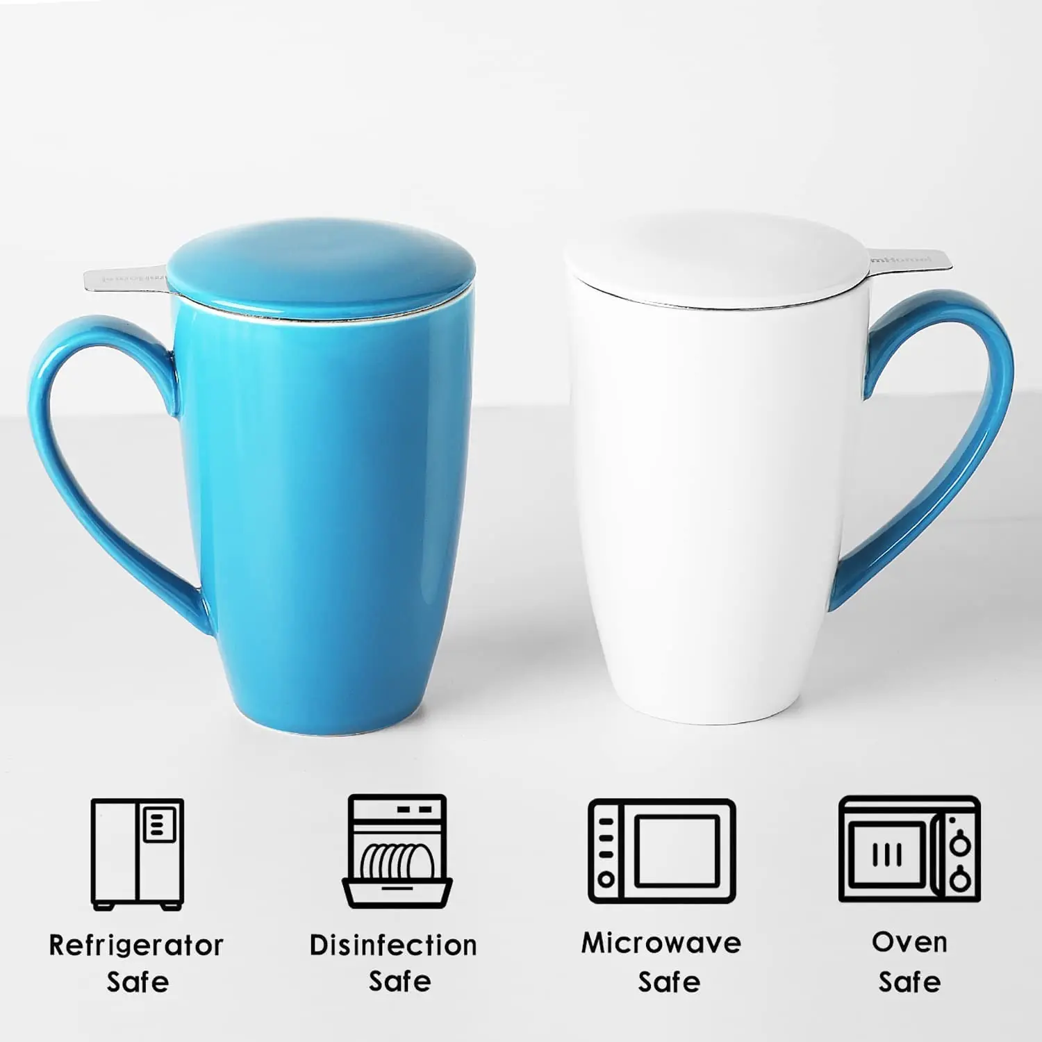 450ml Ceramic Tea Mug with Infuser - Perfect for Travel