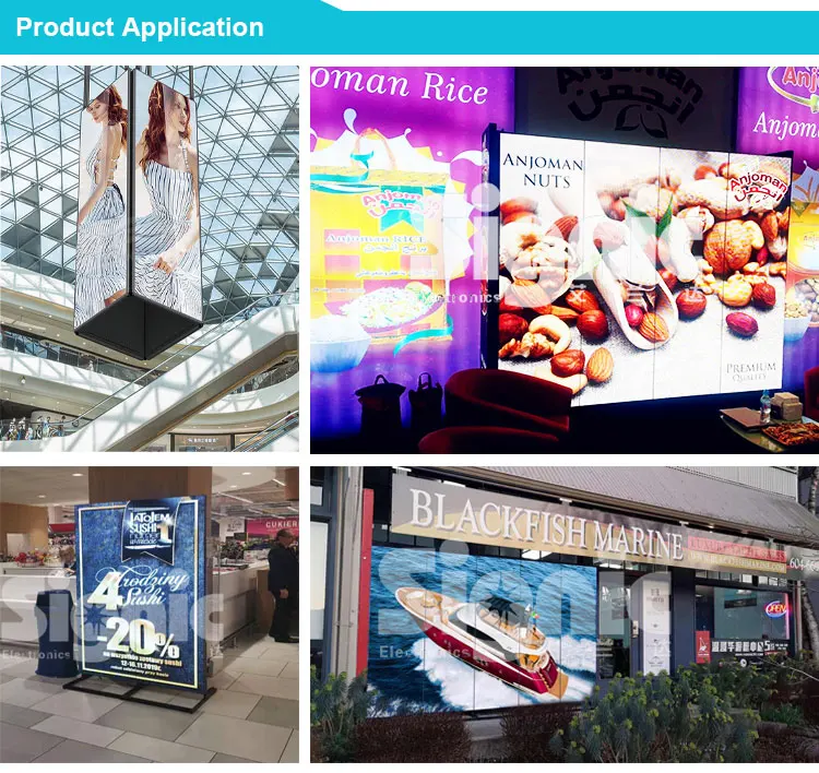 P2 P2.5 P3mm Indoor Outdoor Advertising Full Color Flexible Installation Billboard Floor Standing LED Poster Screen for
