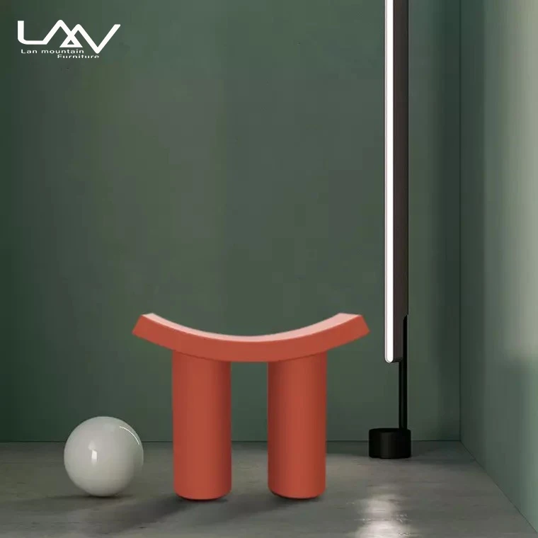 Simple and Creative INS Style Plastic Stool Nordic Design Living Room Leisure Ottoman Stool