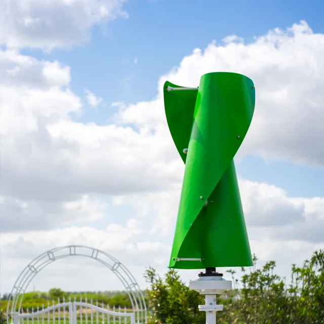 Spiral Vertical Axis Wind Turbine Generators System 1000W 2000W 3000W 5000W Home Use Low Rpm Wind Turbine