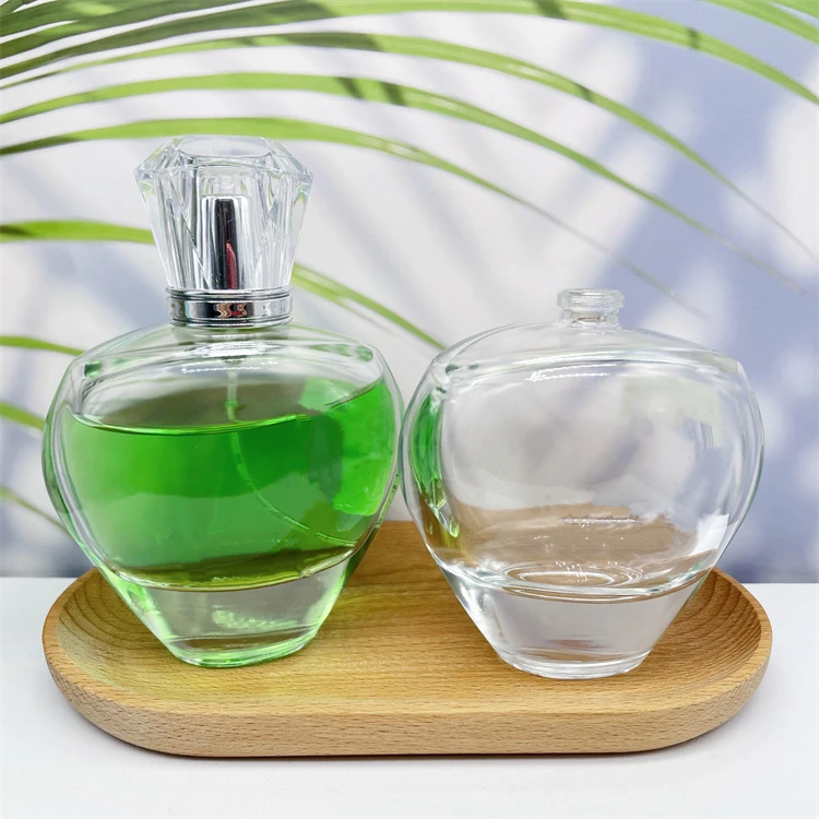 110ml Transparent Oval Shape Cosmetic Empty Perfume Bottles