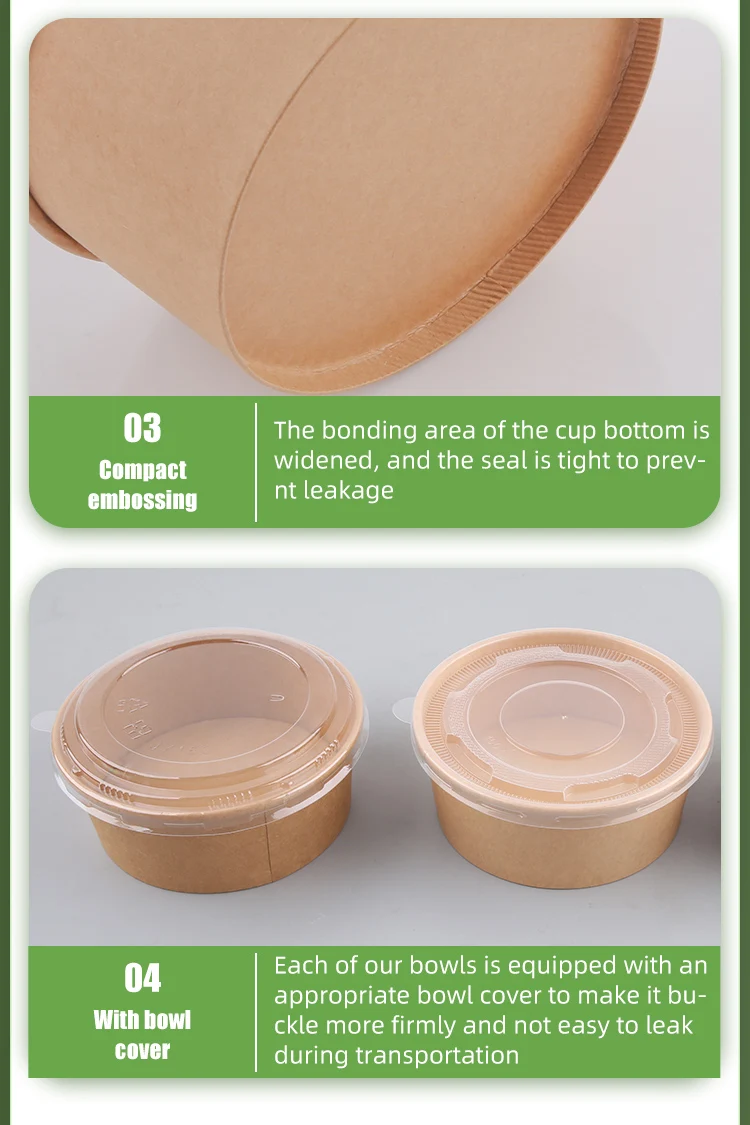 Wholesale Disposable Square Round Paper Cup Heatable Kraft Waterproof