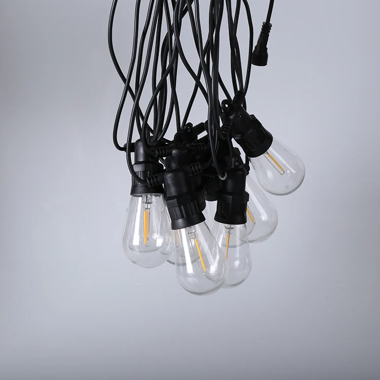 Теплый белый Открытый Свадебные украшения водонепроницаемый свет подключения сад S14 свет шнура