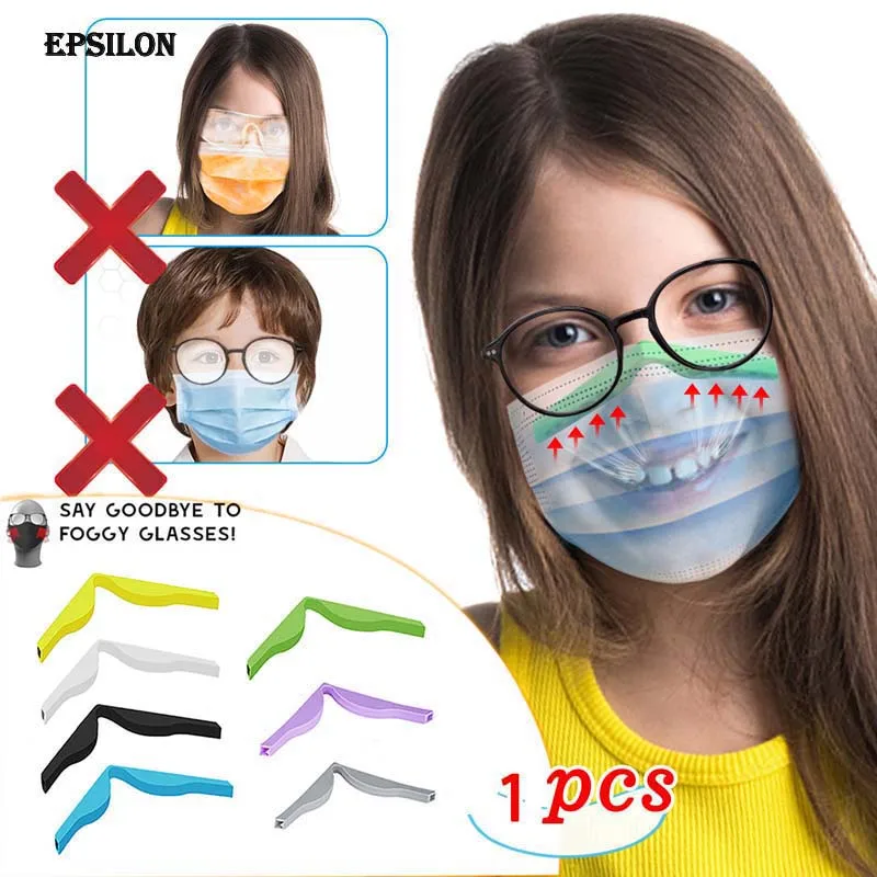 Anti Fog Silicone Nose Bridge Black Face Mask Bracket Inner Support Frame Silicone Protection Strip Fog-Free Accessory for Masks Prevent Eyeglasses from Fogging 