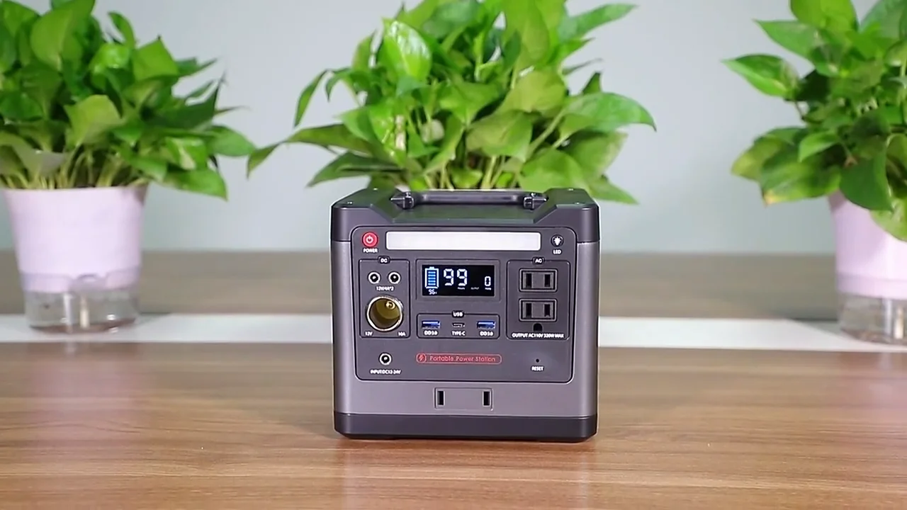 300w 320 Watt Portable Power Station For Game Outlet Outdoor Camping