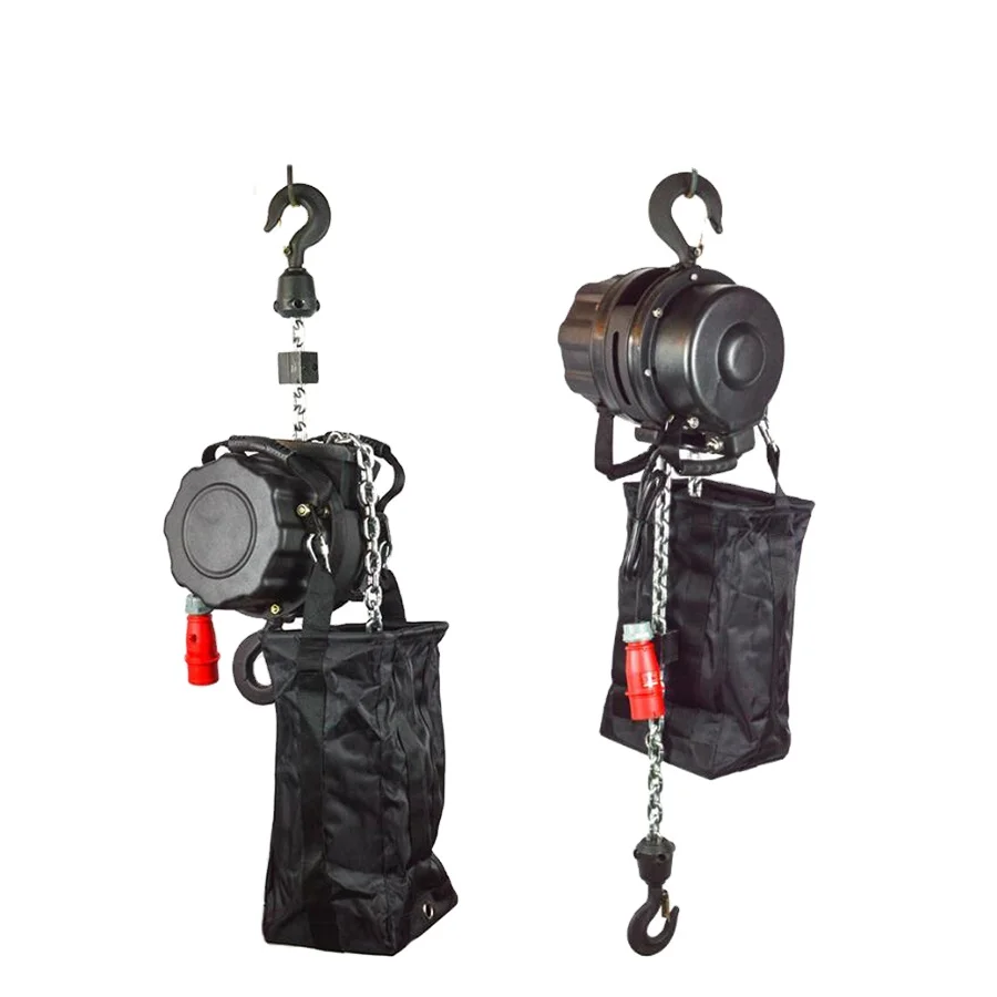 Overload Protection Electric Theater Chain Truss Motor Black Stage Show Hoist Studio 100kg 300kg 500KG 50 Alloy Steel Provided