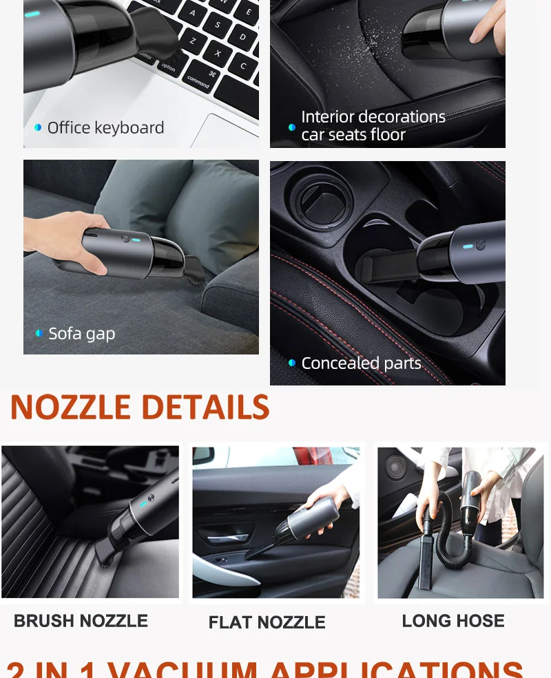 Car Vacuum Cleaner Home Car Special Wireless Small Handheld Vacuum