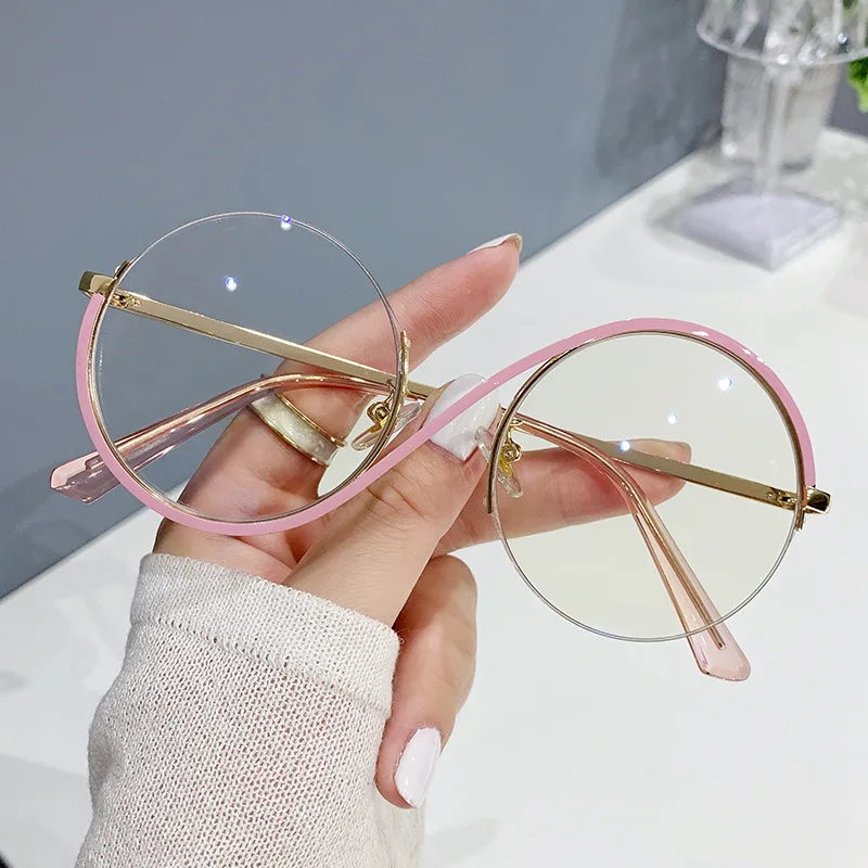 2024 New Design Optical Frame Round Computer Glasses Anti Blue Light Latest Optical Frame Design Spectacles Eyeglasses Frames