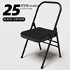Black Single Chair-25 Pipe Diameter/1.5 Wall Thickness