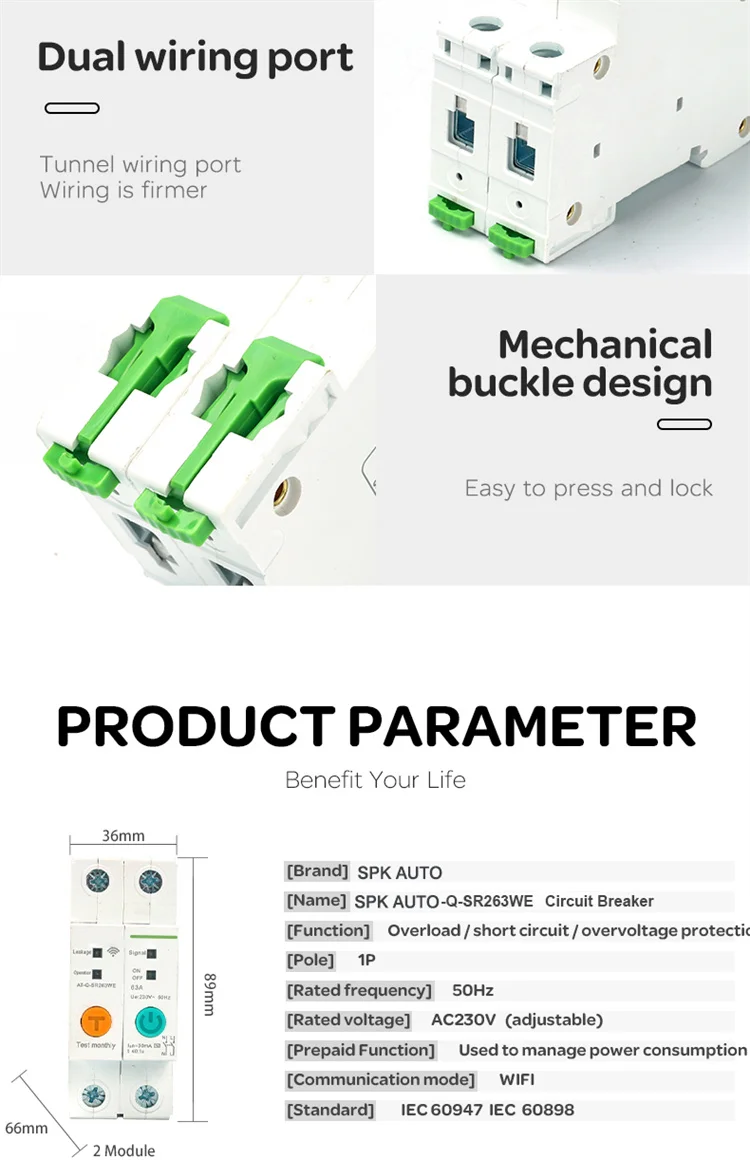 Approved 1p Ewelink Switch Remote Mcb Wifi Smart Mcb Energy Monitoring