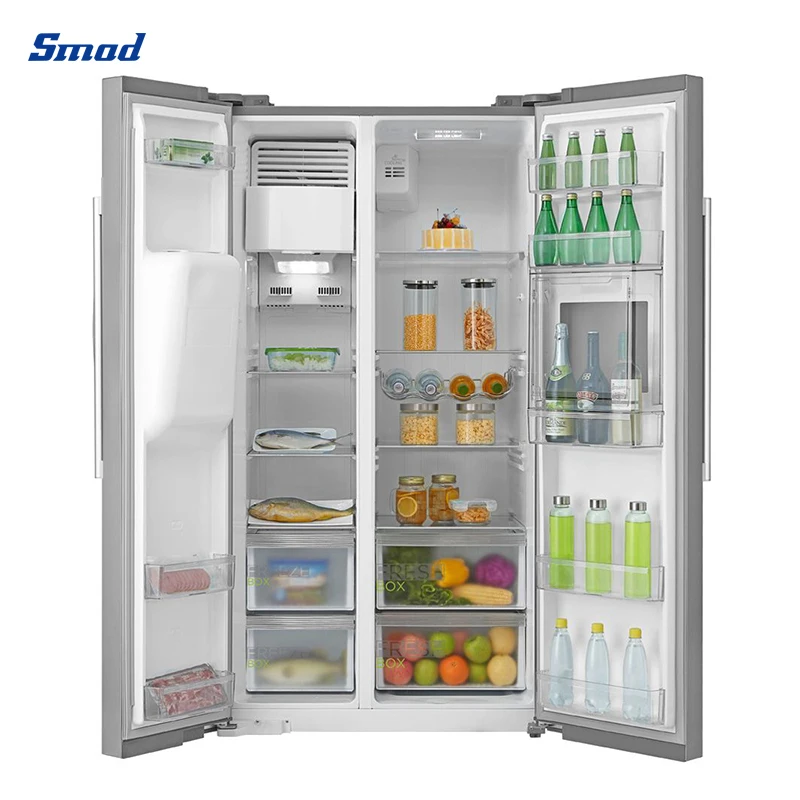 Mini Bar No Frost Side By Side Refrigerators With Ice Maker And Water