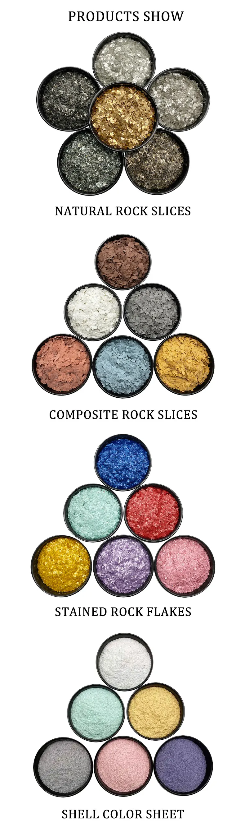 Mineral Natural White/golden Color Resin Sheet Mica Powder Pearl